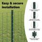 Preview: Zaunpfosten 22 Stk U-Profil Grün 140 cm Stahl