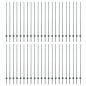 Preview: Zaunpfosten 44 pcs U-Kanal Grün 200 cm Stahl