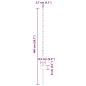 Preview: Zaunpfosten 88 Stk U-Kanal Grau 140 cm Stahl