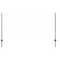 Preview: Eingebetteter Zaunpfosten 22 Stk. Grau 160 cm