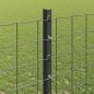 Preview: Eingebetteter Zaunpfosten 22 Stk. Grau 160 cm