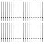 Preview: Zaunpfosten 88 Stk U-Kanal Grau 180 cm Stahl