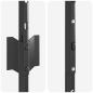 Preview: Zaunpfosten 88 Stk U-Kanal Grau 180 cm Stahl