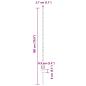 Preview: Zaunpfosten 88 Stk U-Kanal Grau 180 cm Stahl