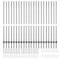 Preview: Eingebetteter Zaunpfosten 22 stk. Grau 200 cm