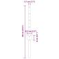 Preview: Zaunpfosten 22 Stk. U-Kanal Silber 80 cm Stahl