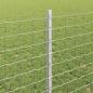 Preview: Zaunpfosten 44 Stück U-Kanal Silber 120 cm Stahl