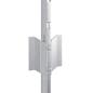 Preview: Zaunpfosten 44 Stück U-Kanal Silber 120 cm Stahl