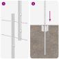 Preview: Zaunpfosten 88 Stück U-Channel Silber 140 cm Stahl