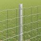 Preview: Zaunpfosten 44 Stk U-Kanal Silber 160 cm Stahl