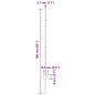 Preview: Zaunpfosten 44 Stk U-Kanal Silber 160 cm Stahl