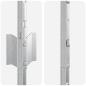 Preview: Zaunpfosten 44 Stk U-Kanal Silber 160 cm Stahl