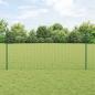 Preview: ARDEBO.de - Euro-Zaun mit Pfosten 10 x 1,2 m PVC-beschichteter Stahl Grün