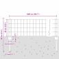 Preview: Euro-Zaun mit Pfosten 10 x 0,4 m PVC-beschichteter Stahl Grau