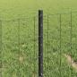 Preview: Euro-Zaun mit Pfosten 10 x 0,4 m PVC-beschichteter Stahl Grau