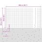 Preview: Eurozaun mit 10 U-Pfosten Grau 1.6x10 m Stahl
