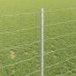Preview: Euro Zaun mit 10 U Pfosten Silber 1x10 m Stahl