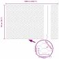 Preview: Zaunpfosten 5 Stk U-Kanal Grau 60 cm Stahl, Sechseckzaun Grau 0,5x10 m Stahl