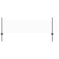Preview: Zaunpfosten 5 Stück U-Profil Grau 60 cm Stahl, Sechseckzaun Grau 0,5x10 m Stahl