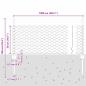 Preview: Zaunpfosten 5 Stk U-Kanal Grau 60 cm Stahl, Sechseckzaun Grau 0,5 x 10 m Stahl
