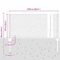 Preview: Zaunpfosten 11 Stück U-Kanal 60 cm Verzinkter Stahl, Sechseckzaun 0.6x25 m Verzinkter Stahl