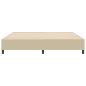 Preview: Boxspringbett Hellgrün Grau 200x200 cm Cordstoff