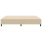 Preview: Boxspringbett Hellgrün Grau 200x200 cm Cordstoff