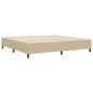 Preview: Boxspringbett Hellgrün Grau 200x200 cm Cordstoff