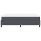 Preview: Boxspringbett mit Matratze Dunkelgrau Kleines Doppelbett Cordstoff