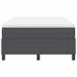 Preview: Boxspringbett mit Matratze Dunkelgrau Kleines Doppelbett Cordstoff