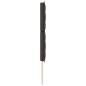 Preview: Kopfteile Linien Design Dunkelbraun 200 cm Stoff