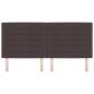 Preview: Kopfteile Linien Design Dunkelbraun 200 cm Stoff
