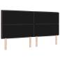 Preview: Kopfteile Linien Design Dunkelbraun 200 cm Stoff