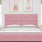 Preview: Kopfteil Rosa 180 cm Samt