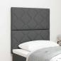 Preview: ARDEBO.de - Kopfteil Diamantblock Design Dunkelgrau 80 cm Stoff, Kopfteil Diamantblock Design Dunkelgrau 160 cm Stoff