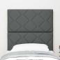 Preview: Kopfteil Diamantblock Design Dunkelgrau 80 cm Stoff, Kopfteil Diamantblock Design Dunkelgrau 160 cm Stoff