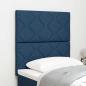 Preview: ARDEBO.de - Kopfteil Design mit Diamantblöcken Blau 80 cm Stoff, Kopfteil Design mit Diamantblöcken Blau 160 cm Stoff