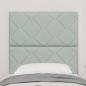 Preview: Kopfteil Diamantblock Design Hellgrau 80 cm Samt, Kopfteil Diamantblock Design Hellgrau 160 cm Samt