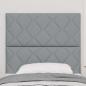 Preview: Kopfteil Diamantblöcke Design Hellgrau 90 cm Stoff, Kopfteil Diamantblöcke Design Hellgrau 180 cm Stoff
