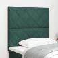 Preview: ARDEBO.de - Kopfteil Diamantblock Design Dunkelgrün 90 cm Samt, Kopfteil Diamantblock Design Dunkelgrün 180 cm Samt