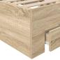 Preview: Bettgestell Sonoma Eiche 140x200 cm MDF