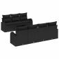 Preview: Gartensofa-set Schwarz 55 x 55 x 37 cm Poly-Rattan