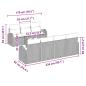 Preview: Gartensofa-set Schwarz 55 x 55 x 37 cm Poly-Rattan
