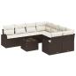 Preview: Gartensofa-set Braun 55 x 55 x 37 cm Poly-Rattan