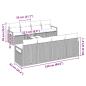 Preview: 9-teiliges Garten Sofa Set mit Kissen Beige Poly Rattan, 2-Sitzer Garten Sofa mit Kissen Beige Poly Rattan