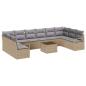 Preview: Sofa Set 11 Stk. Beige [Synthetisch]: Poly Rattan