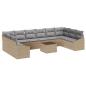 Preview: Sofa Set 11 stk. Beige [Synthetisch]: Poly Rattan