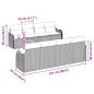 Preview: 9-teiliges Garten-Sofa-Set mit Kissen Beige Poly Rattan Akazie, 2-Sitzer Garten-Sofa mit Kissen Beige Poly Rattan