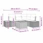 Preview: 5-teiliges Garten-Sofa-Set mit Kissen Beige Poly-Rattan Akazie