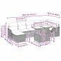 Preview: 8-teiliges Garten Sofa Set mit Kissen Beige Poly Rattan, 2-Sitzer Garten Sofa mit Kissen Beige Poly Rattan